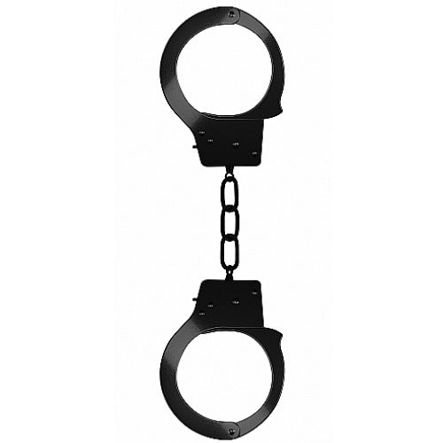 Ouch! Metal Beginner's Handcuffs Black Maxximum Pleasure